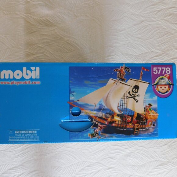 Rare PLAYMOBIL Skull Pirate Ship #5778 Buccaneer building toy BRAND NEW SEALED - Picture 8 of 16